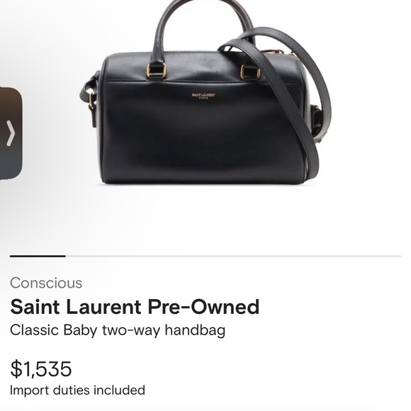 Saint Laurent Black Leather Women's Bag - Picture 15 of 16